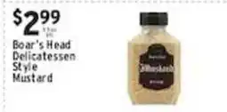 Met Foodmarkets Boar's Head Delicatessen Style Mustard offer