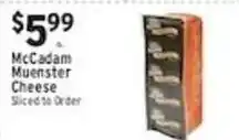 Met Foodmarkets Mccadam Muenster Cheese offer