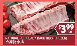 99 Ranch Natural Pork Baby Back Ribs offer