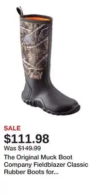 Cabela's The Original Muck Boot Company Fieldblazer Classic Rubber Boots for Men - TrueTimber Kanati - 7M offer