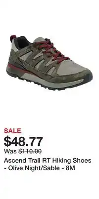 Cabela's Ascend Trail RT Hiking Shoes - Olive Night/Sable - 8M offer