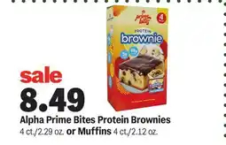 Meijer Alpha Prime Bites Protein Brownies 4 ct./2.29 oz. or Muffins 4 ct./2.12 oz offer