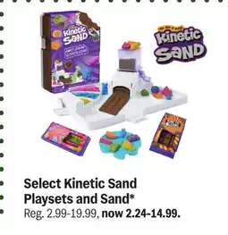 Meijer Select Kinetic Sand Playsets and Sand offer