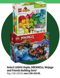 Meijer Select LEGO Duplo, DREAMZzz, Ninjago and Friends Building Sets offer