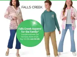 Meijer Falls Creek Apparel for the Family offer