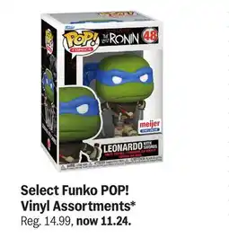 Meijer Select Funko POP! Vinyl Assortments offer
