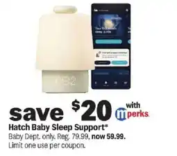 Meijer Hatch Baby Sleep Support offer