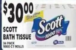 Associated Scott bath tissue offer