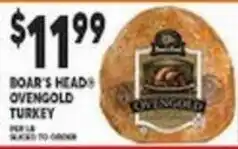 Associated Boar's Head Ovengold Turkey offer