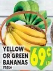 Associated Yellow or Green Bananas offer