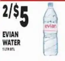 Associated Evian Water offer
