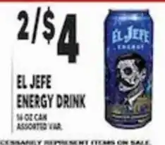 Associated El Jefe energy drink offer