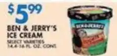 Associated Ben & Jerry's ice cream offer