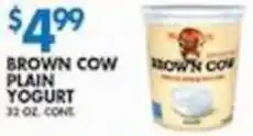 Associated Brown Cow plain yogurt offer