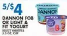 Associated Dannon Fob or Light & Fit Yogurt offer