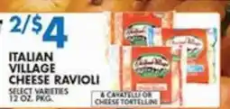 Associated Italian village cheese ravioli offer