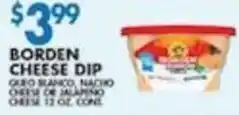 Associated Borden cheese dip offer