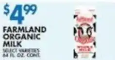 Associated Farmland organic milk offer