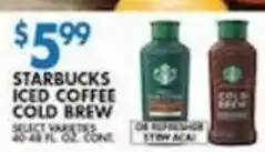 Associated Starbucks iced coffee cold brew offer