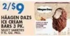Associated Haagen Dazs ice cream bars offer