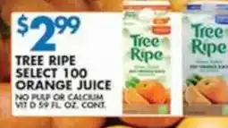 Associated Tree Ripe Select 100 Orange Juice offer