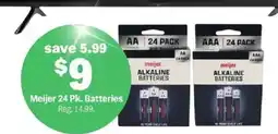 Meijer Meijer 24 Pk. Batteries offer