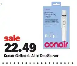 Meijer Conair Girlbomb All in One Shaver offer