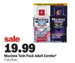 Meijer Mucinex Twin Pack Adult Combo offer