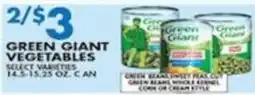 Associated Green Giant vegetables offer
