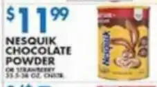 Associated Nesquik chocolate powder offer