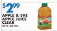 Associated Apple & Eve apple juice clear offer