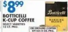 Associated Botticelli k-cup coffee offer