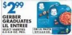 Associated Gerber graduates lil entree offer