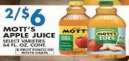 Associated Mott's apple juice offer