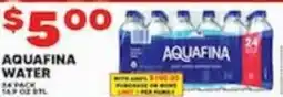 Associated Aquafina water offer