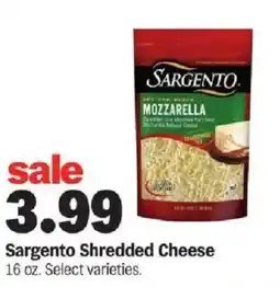 Meijer Sargento shredded cheese offer