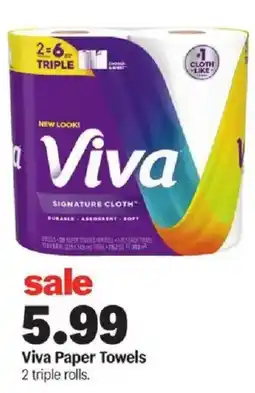 Meijer Viva Paper Towels offer