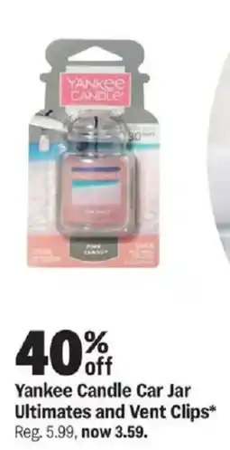 Meijer Yankee Candle Car Jar Ultimates and Vent Clips offer