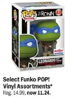 Meijer Select Funko POP! Vinyl Assortments offer