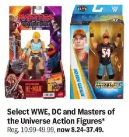 Meijer Select WWE, DC and Masters of the Universe Action Figures offer