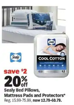 Meijer Sealy Bed Pillows, Mattress Pads and Protectors offer