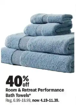 Meijer Room & Retreat Performance Bath Towels offer