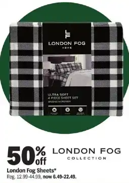Meijer London Fog Sheets offer