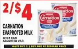 Associated Carnation evaporated milk offer