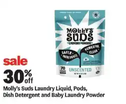 Meijer Molly's Suds Laundry Liquid, Pods, Dish Detergent and Baby Laundry Powder offer