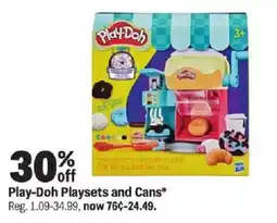 Meijer Play-Doh Playsets and Cans offer