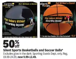 Meijer Silent Sports Basketballs and Soccer Balls offer