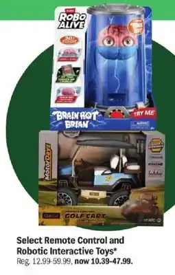 Meijer Select Remote Control and Robotic Interactive Toys offer