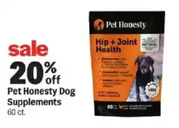 Meijer Pet Honesty Dog Supplements offer