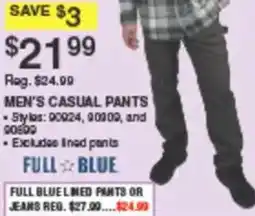 Dunham's Sports Full Blue men's casual pants offer